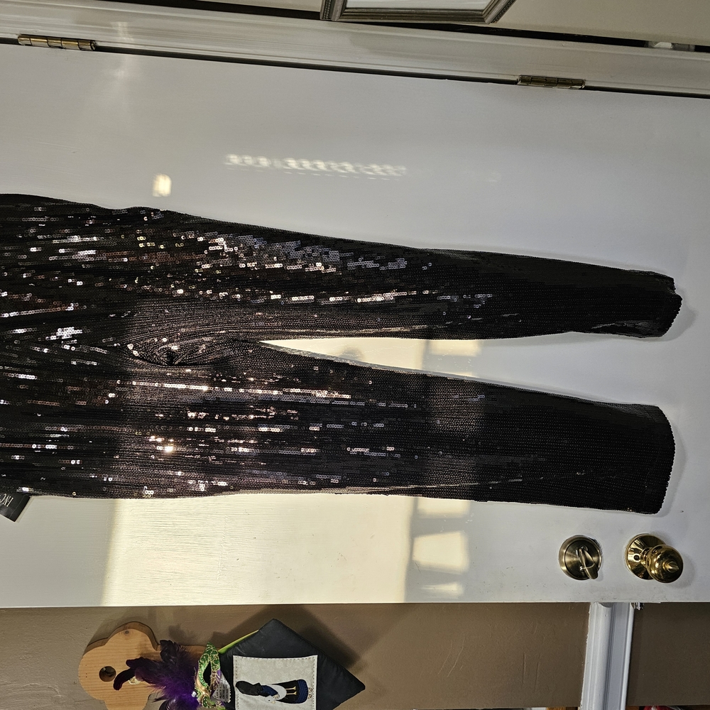 Black Sequin Pants